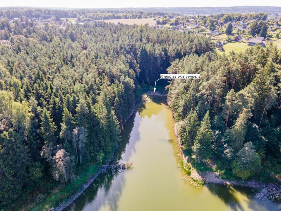 Prie Bubių tvenkinio parduodamas 1,45 ha žemės ūkio paskirties sklypas su mišku, Gervėnų k., Šiaulių r. (SB „Svarainis“).
