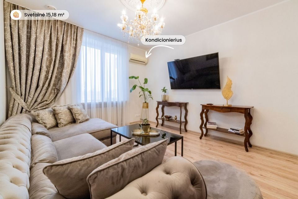 Prie &Scaron;iaulių miesto centrinės aik&scaron;tės parduodamas 2 kambarių butas &ndash; Varpo g. 27, vos keli žingsniai iki miesto bulvaro