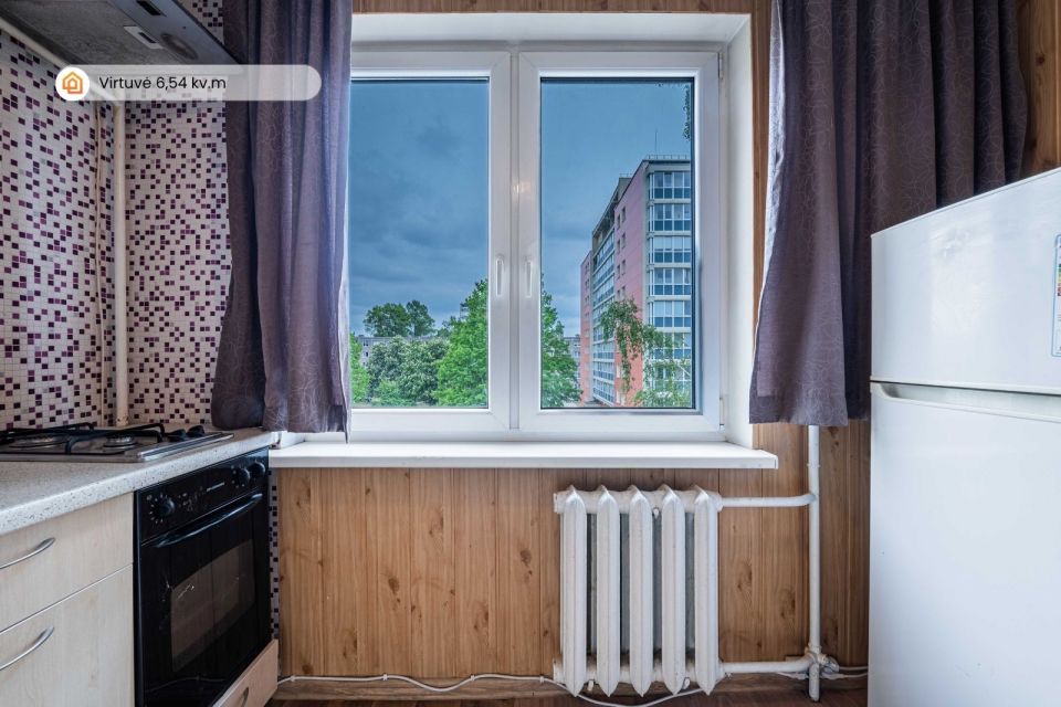 Renovuotame name! Jaukus 1 kambario butas su baldais ir buitine technika | Taikos pr. 77, Klaipėdoje