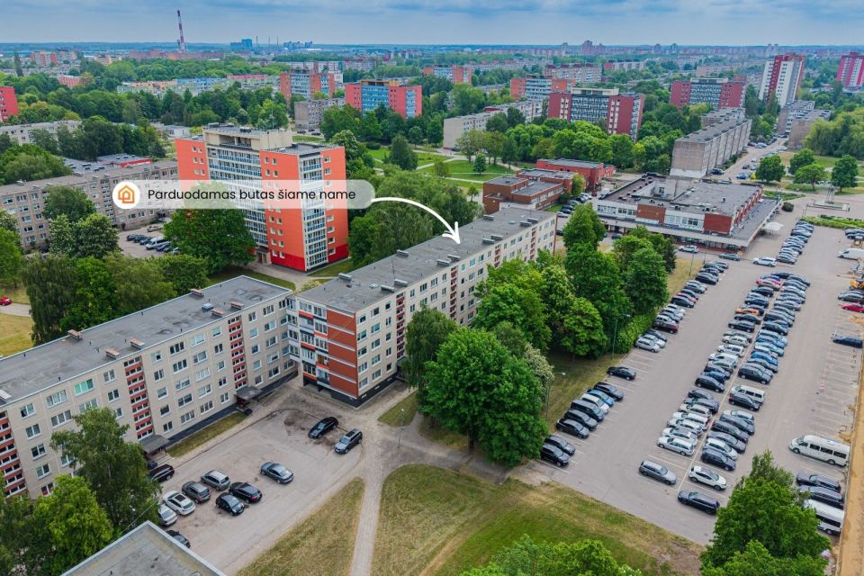 Renovuotame name! Jaukus 1 kambario butas su baldais ir buitine technika | Taikos pr. 77, Klaipėdoje