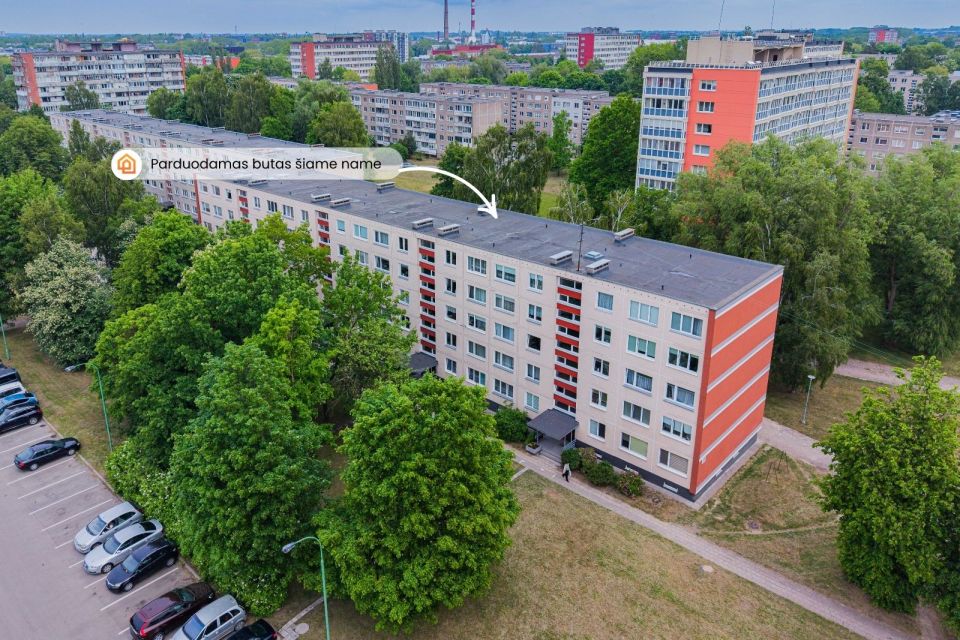 Renovuotame name! Jaukus 1 kambario butas su baldais ir buitine technika | Taikos pr. 77, Klaipėdoje