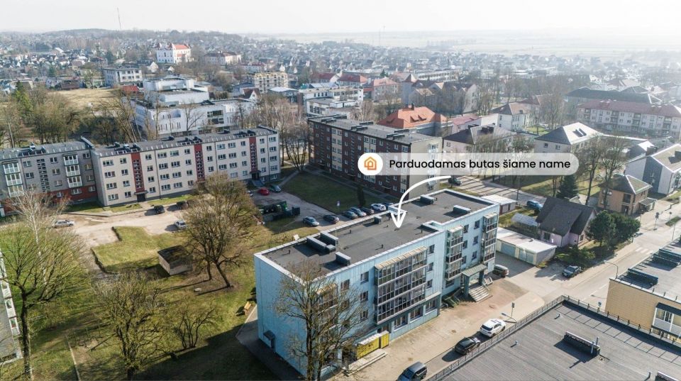 RENOVUOTAME NAME, miesto centre, parduodamas 2 kambarių butas, Jaunimo g. 14, Raseiniuose