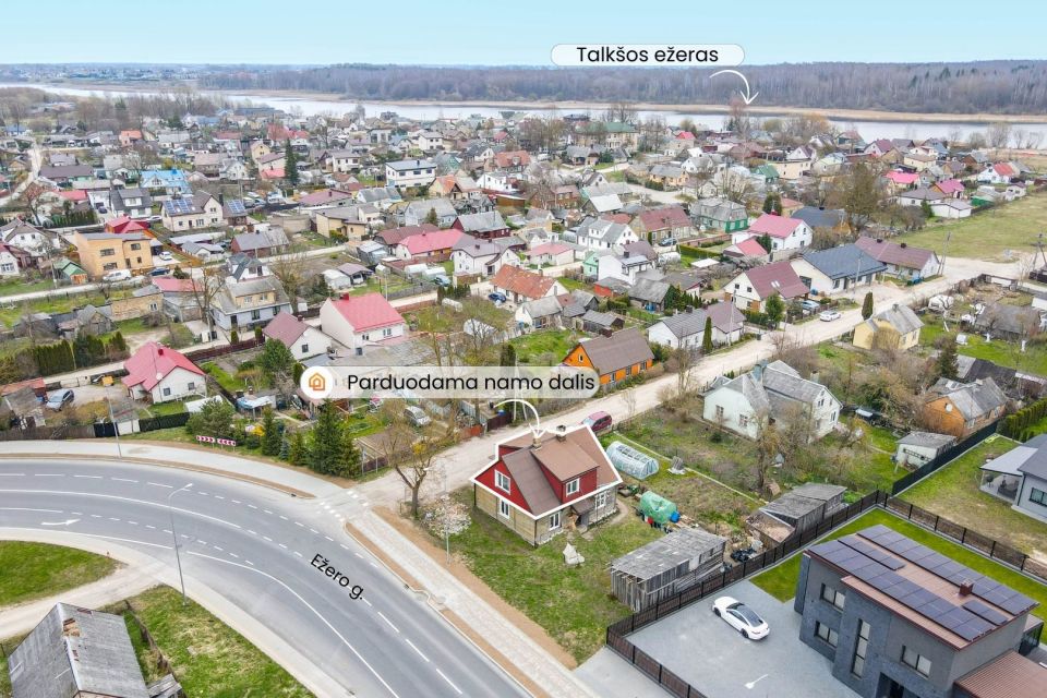 Šalia miesto centro parduodama namo dalis 62,24 kv. m Žemoji g., Šiauliuose
