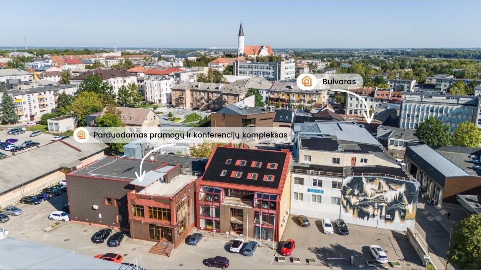 Šiaulių miesto centre, Rūdės g. 27D, parduodamas pramogų ir konferencijų kompleksas