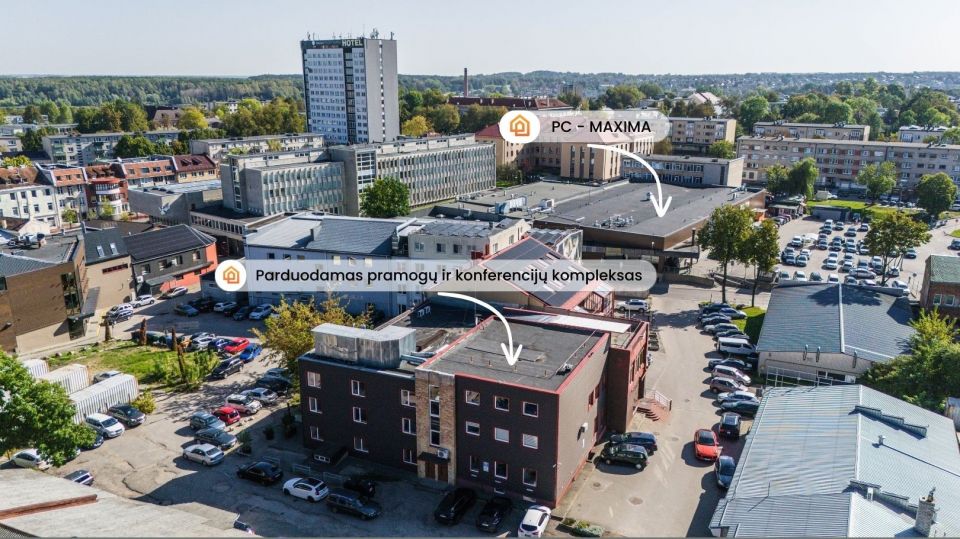 Šiaulių miesto centre, Rūdės g. 27D, parduodamas pramogų ir konferencijų kompleksas