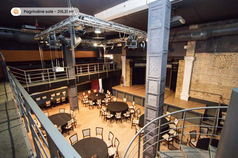 Šiaulių miesto centre, Rūdės g. 27D, parduodamas pramogų ir konferencijų kompleksas