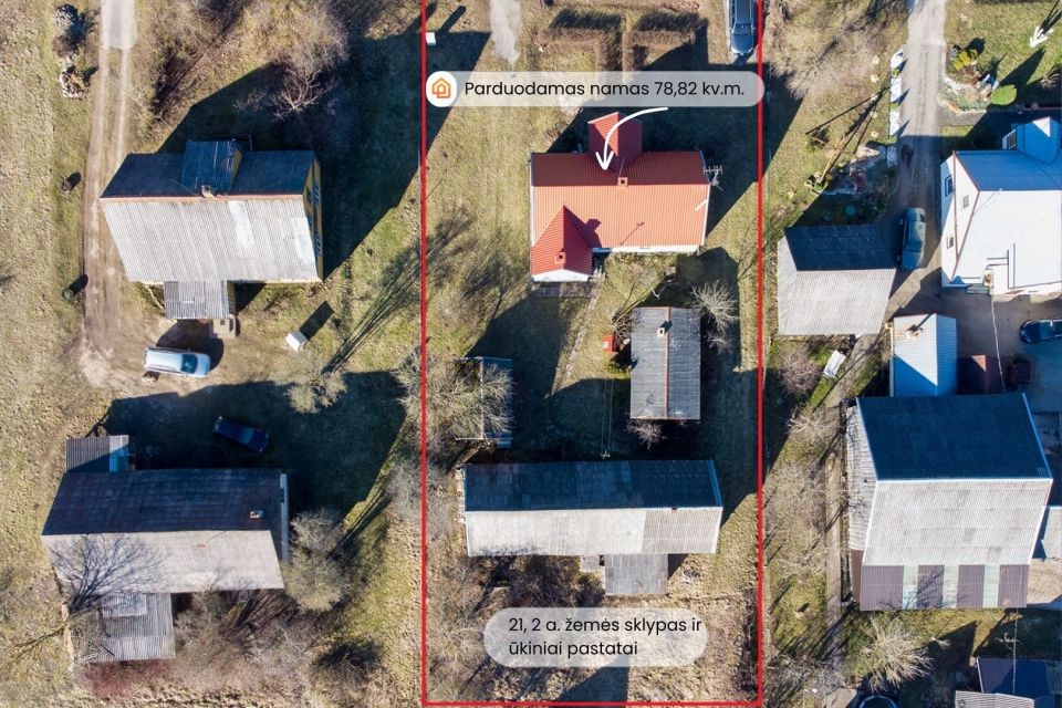 Skemų k. Rokiškio g., Rokiškio r. parduodamas vieno aukšto namas