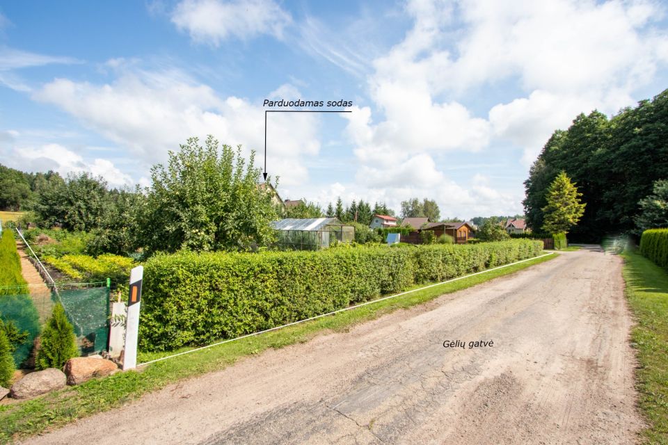 Parduodamas mūrinis sodo namas su dviem sklypais, Gėlių g.17 ir 17A, Maskvytės k., Šiaulių raj.