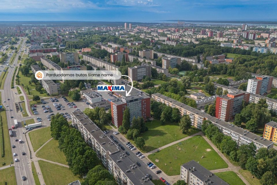 Parduodamas butas Klaipėdoje, Baltijos pr. 5 - 3 kambarių su dviem balkonais, renovuotame mūriniame name, komfortiškam gyvenimui ar investicijai