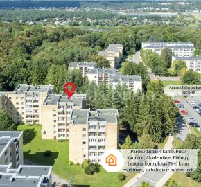 ARDUODAMAS PILNAI ĮRENGTAS, ERDVUS 4 KAMBARIŲ BUTAS KAUNO R., AKADEMIJOS MIESTELYJE &ndash; PILĖNŲ G.