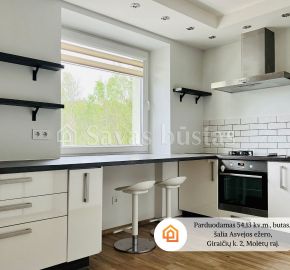Asvejos regioniniame parke, greta Asvejos ežero, PARDUODAMAS 54,14 kv.m., &scaron;viesus, saulėtas butas, Giraičių k. 2, Molėtų raj.