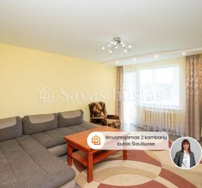 Išnuomojamas 2 kambarių butas Zoknių mikrorajone, Radviliškio g. 116, Šiauliuose