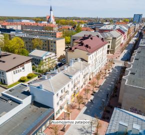 Miesto centre, pėsčiųjų bulvare išnuomojamos komercinės paskirties patalpos, kurių bendras plotas yra 71,31 kv. m. Vilniaus g. 170, Šiauliuose.