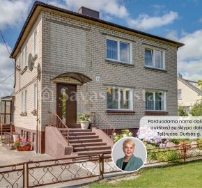 Parduodama mūrinio namo dalis su sklypo dalimi Telšiuose, Durbės g. 11