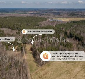 Parduodama sodyba gamtos apsuptyje, netoli Svilės šaltinių – Gudmoniškės k., Kelmės r.