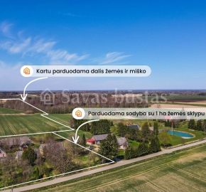 Parduodama sodyba su 6,3 ha žemės ir brandžiu 2 ha mi&scaron;ku Tėvelių k., Skuodo r. sav.