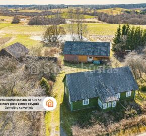 Parduodama sodyba su 7,36 ha bendro ploto sklypais Platelių g. 5, Žemaičių Kalvarijoje, Plungės r.