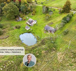 Parduodama sodyba su 81 aro ploto sklypu, Tel&scaron;ių r., Pabalvės k. Vainočių g. 46.
