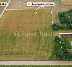 Parduodamas 2,89 ha žemės ūkio paskirties sklypas Augzelių k., Skuodo r.