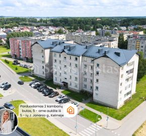 Parduodamas 2 kambarių butas Kelmėje, J. Janonio g.