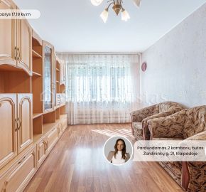 Parduodamas 2 kambarių butas su balkonu 1-jame aukšte, Žardininkų g. 21, Klaipėdoje