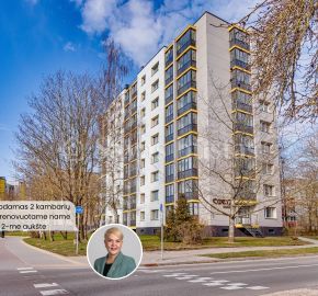 Parduodamas 2 kambarių butas Tel&scaron;iuose, Masčio g. 4, renovuotame name, 2-me auk&scaron;te