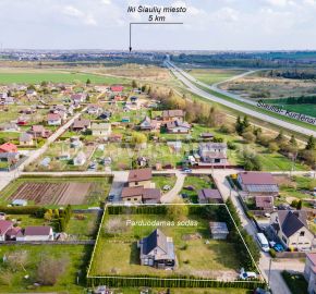 Parduodamas 5 km nuo Šiaulių miesto 13,64 arų sodo sklypas su mūriniu ir mediniu nameliu