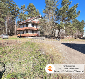 PARDUODAMAS erdvus 172,73 kv..m. sodo namas pušyno apsuptyje, Prūdiškės k., Vilniaus raj.
