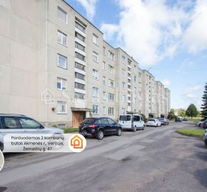 Parduodamas erdvus 2 kambarių butas Akmenės r., Ventoje, Žemaičių g. 47