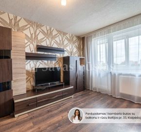 Parduodamas jaukus, šviesus ir tvarkingas 1 kambario butas Baltijos pr. 33, Klaipėdoje.