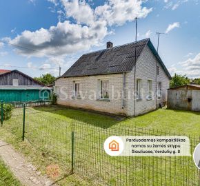 Parduodamas kompaktiškas namas su žemės sklypu Šiauliuose, Verdulių g. 8