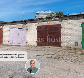 Parduodamas mūrinis garažas su rūsiu, Geležinkelio g. 10G, Telšiai