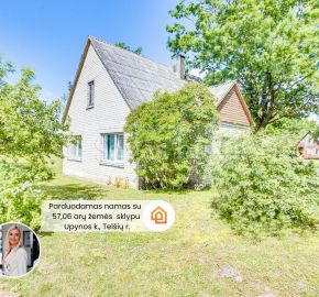 Parduodamas mūrinis namas su 57,06 arų žemės sklypu Kaštonų g., Upynos k., Telšių r.