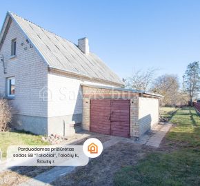 Parduodamas mūrinis sodo namas vieno aukšto su mansarda ir rūsiu, SB "Toliočiai", Tvenkinio g. 47, Toliočių k., Šiaulių r.