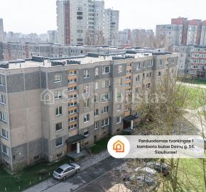 Parduodamas 1 kambario butas Dainų g. 56, Šiauliuose