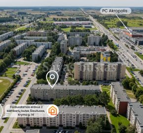 Parduodamas tvarkingas 2 kambarių butas &Scaron;iauliuose, Krymo g. 14