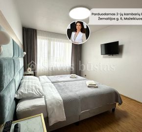 Parduodamas tvarkingas ir jaukus 2-jų kambarių butas Mažeikiuose, Žemaitijos g. 6.