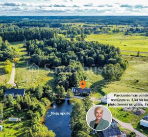Parduodamas vandens malūnas su 3,34 ha bendro ploto sklypais Tel&scaron;ių r., Kuodžių k.