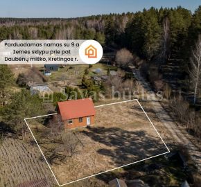 Parduodamas žemės sklypas su namuku Kretingos r., Daubėnų k., Mi&scaron;ko g. 76, &scaron;alia mi&scaron;ko, ramioje vietoje!