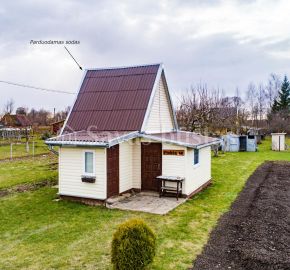 Šalia Lėvens upės, parduodamas sodo sklypas su namu, Plukių g., Janališkių k., Panevėžio r.