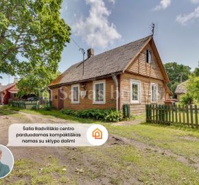 Šalia Radviliškio centro parduodamas kompaktiškas rąstinis  namas, Eimučio g. 3A