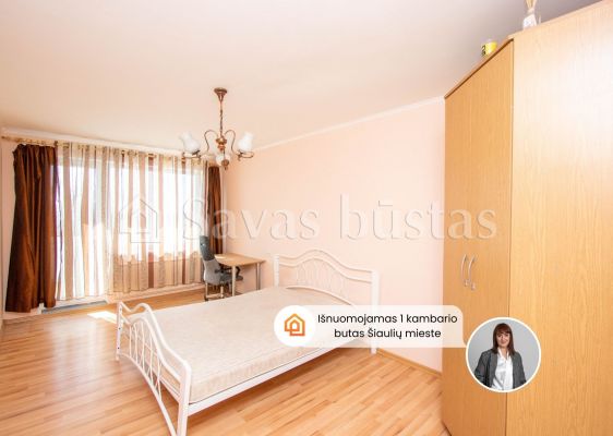 I&scaron;nuomojamas 1-no kambario butas K.Korsako g. 18, &Scaron;iaulių mieste.