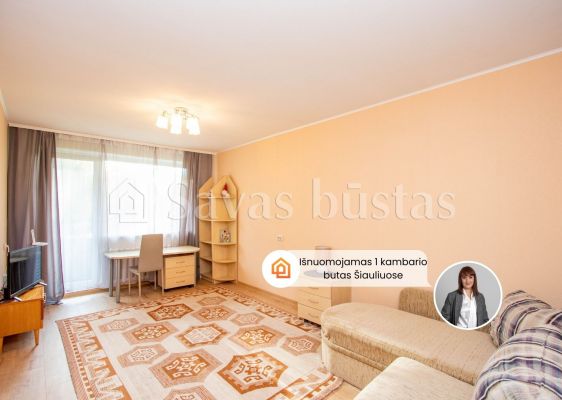 Išnuomojamas 1 kambario butas Tilžės g. 24A, Šiauliai