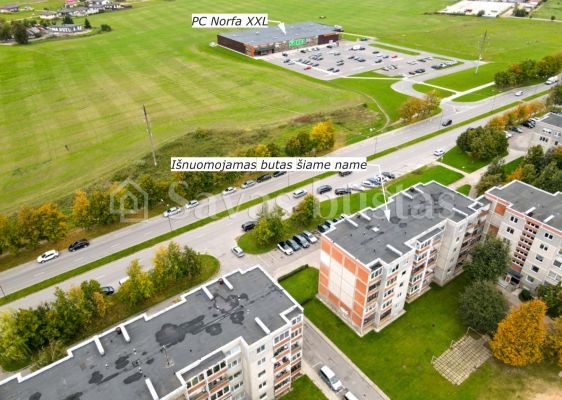 Išnuomojamas 2 kambarių butas antrame aukšte Architektų g . 20, Šiauliuose