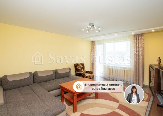 I&scaron;nuomojamas 2 kambarių butas Zoknių mikrorajone, Radvili&scaron;kio g. 116, &Scaron;iauliuose
