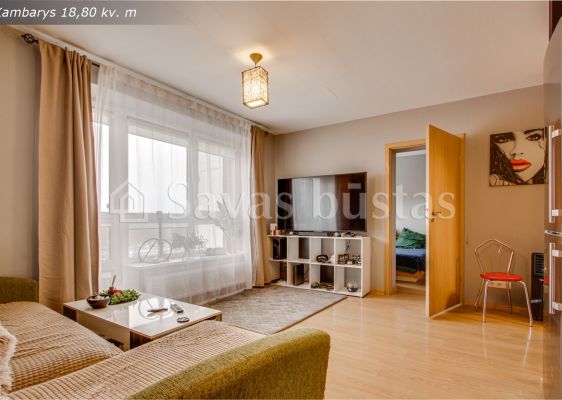 Išnuomojamas tvarkingas 2 kambarių butas Baltijos pr. 12B, Klaipėdoje.