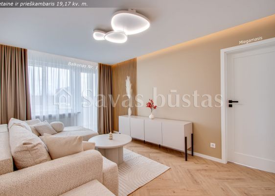 Naujai ir kokybi&scaron;kai suremontuotas 3 kambarių butas Architektų g. 6, &Scaron;iauliai.