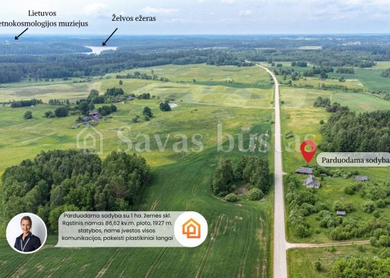 Parduodama autenti&scaron;ka sodyba gamtos apsuptyje Molėtų r., Gudelių k.