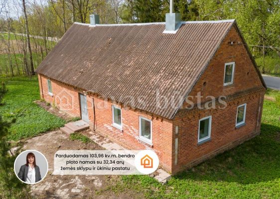 Parduodama sodyba ramioje vietoje, Pakruojo rajone, Butniūnų kaime, Žalioji g. 3