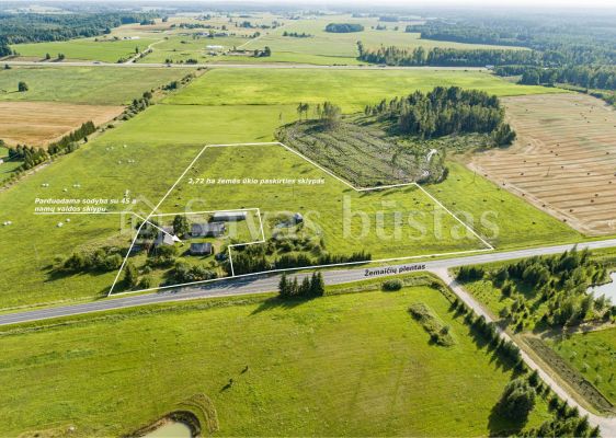 Parduodama sodyba su 2,72 ha žemės sklypu, Šilėnų k., Klaipėdos r.